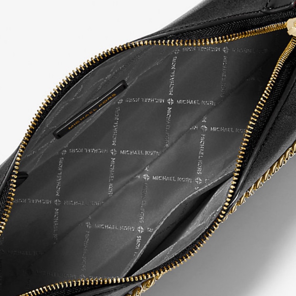 Michael Kors Wilma Large Black Leather Shoulder Bag - Picture 5 of 5